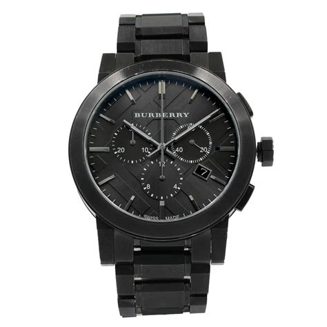 chronograph dark grey dial black ion